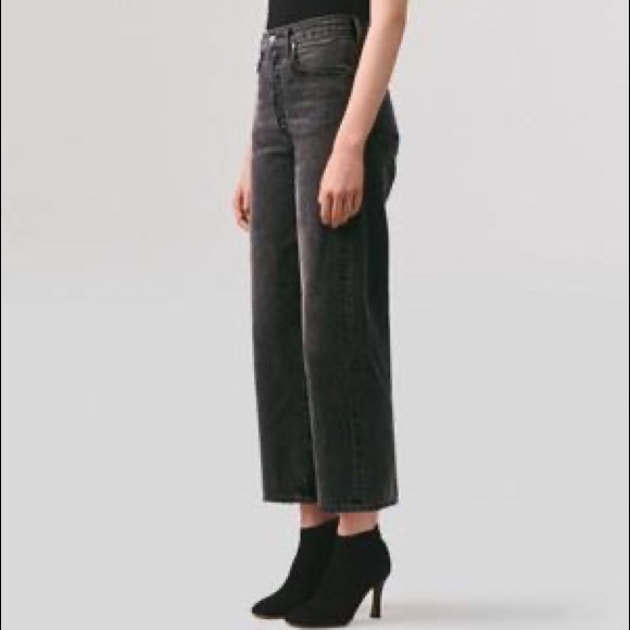 AGOLDE Ren High Waist Crop Wide Leg Jeans - Picture 5 of 13